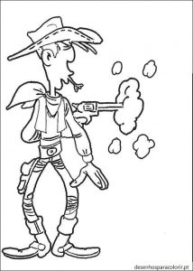 Read more about the article Lucky Luke para pintar 03